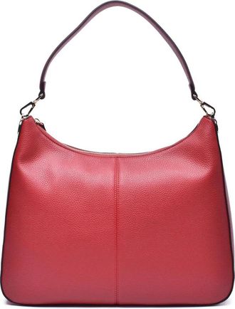 Twin-Set Red Twinset Hobo Bag with Spacious Design and Minimalist Aesthetics
