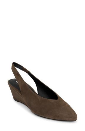 Aerosoles Carmenza Suede Slingback Pump in Fango at Nordstrom, Size 7