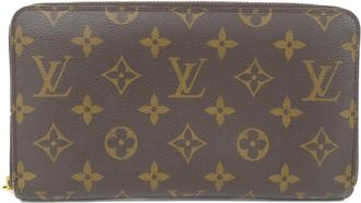 Louis Vuitton Marron Coated Canvas Long Bill Wallet (Bi-Fold) (Pre-Owned)
