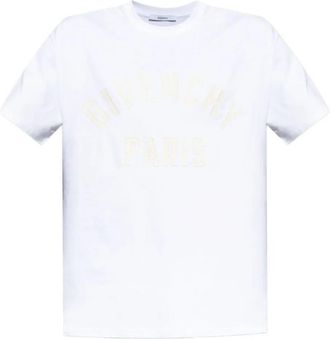 Givenchy Paris Embroidery Cotton T-Shirt Clothing