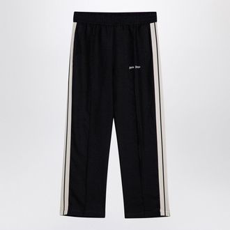 Palm Angels Anthracite Grey Linen Sports Trousers