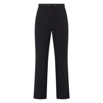 Elisabetta Franchi Straight Trousers - female - Elisabetta Franchi - Straight Trousers - Black - XS - Trousers