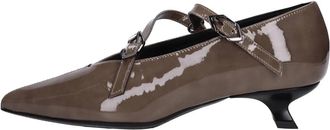 Poesie Veneziane Ft 24 Sayosasso Patent Ballet Flats - Dames - Pumps - Bruin - 39 EU - Leer - Schoenen