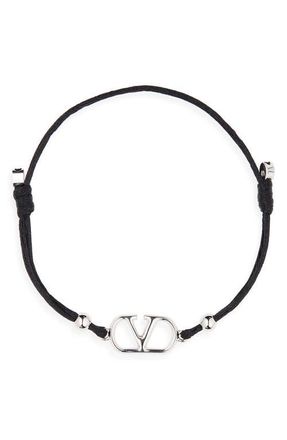 Valentino VLOGO Signature Bracelet in Black at Nordstrom