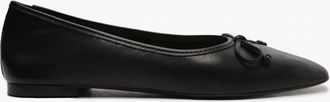 Schutz Womens Arissa Leather Ballet Flat In Black
