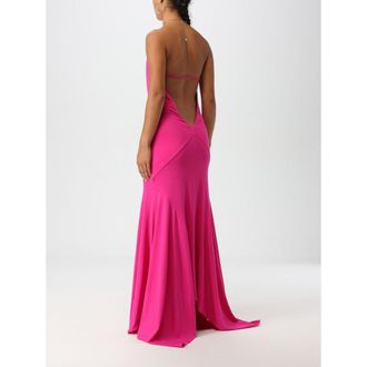 The Attico Womens Fuchsia Jersey Cocktail Dress