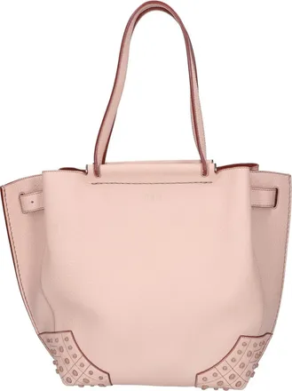 Tod's Pink Leather Tote Bag (Pre-Owned)