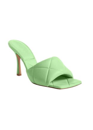 Bottega Veneta Green BV Lido Mules Size 37.5