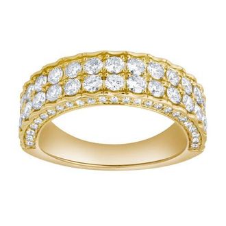 LuvMyJewelry Majesta 2.30 Cts Natural Diamond Band 14K Gold Ring in 14K Yellow Gold at Nordstrom, Size 7