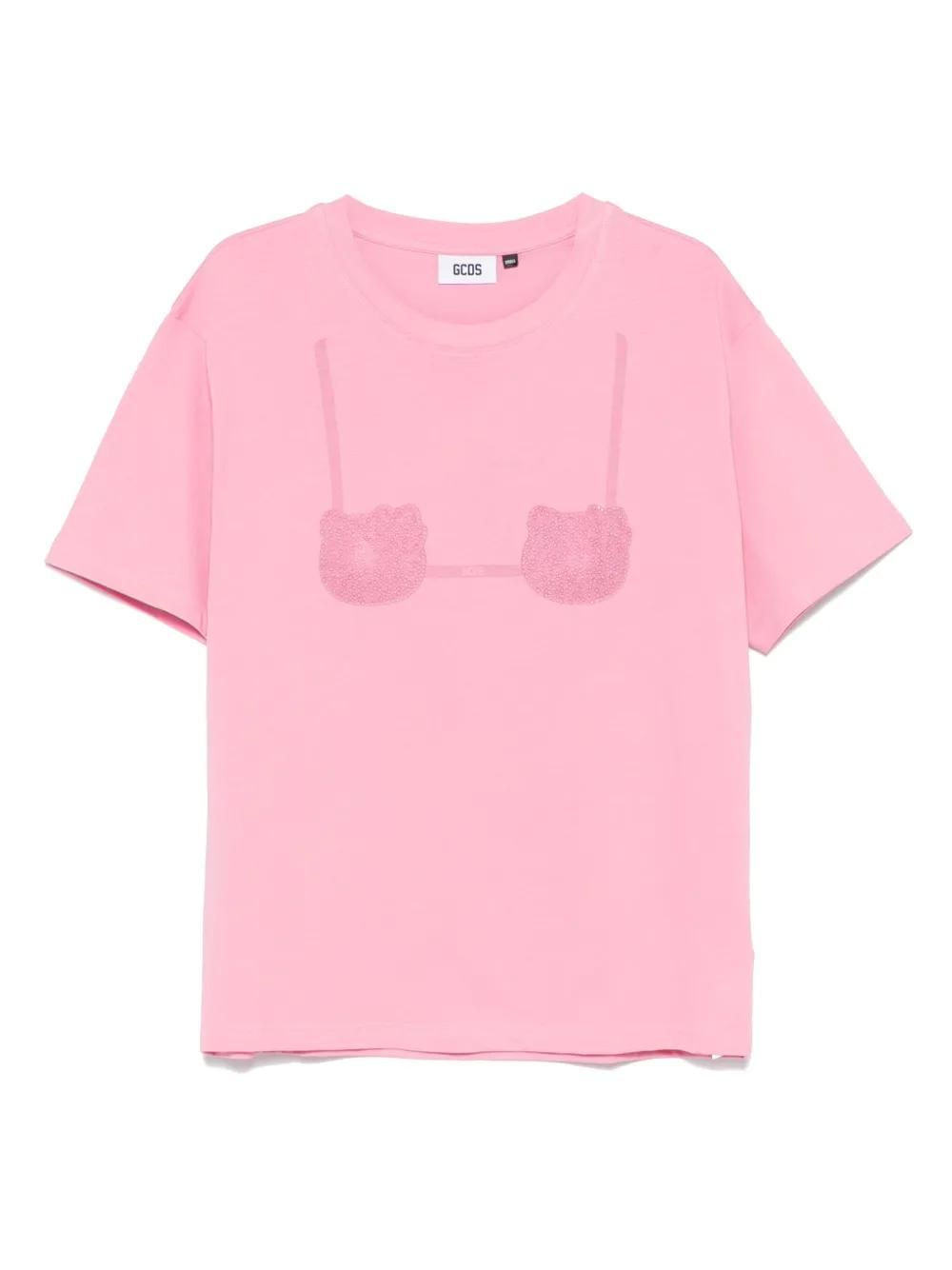 Tシャツ・カットソー GCDS Woman T-Shirt Pink A2OW2301JD9 55 Women′s t-shirt and polo: long sleeve, oversized, graphic | GCDS