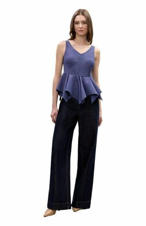 Rebecca Taylor Allegra Stripe Top in Navy at Nordstrom, Size 10