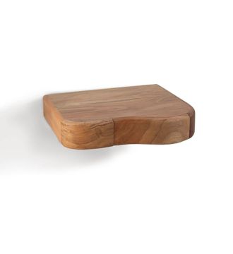 Moycor Mesita flotante irregular madera beige anch. 45 cm