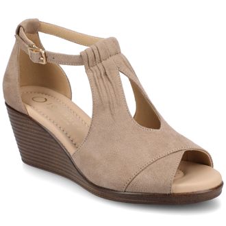 Journee Collection Women & apos;s Kedzie Medium and Wide Width Wedge Sandals