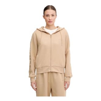 Guess Dames, Sweatshirts & Hoodies, Beige, Maat: S Katoen