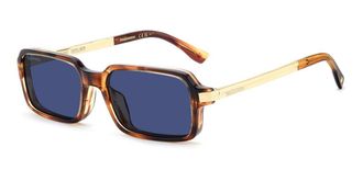 Dsquared2 D2 0214/G/S Asian Fit EX4/KU Mens Sunglasses Brown Size 54