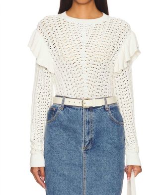 Nation Ltd Kay Pullover Sweater In Porcelain