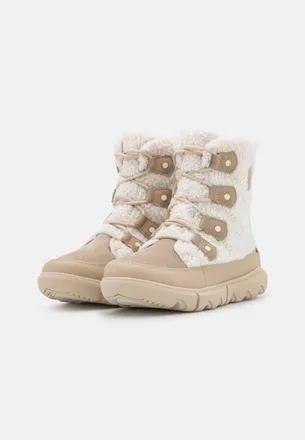 Sorel Explorer II Joan Womens Beige Faux Fur Cozy Ankle Boots RHS2720