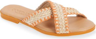 Cordani Felice Slide Sandal in Rafia Naranja at Nordstrom, Size 8.5Us