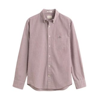 GANT Camisa Cl&aacute;sica de Popelina a Rayas - Shirts - Hombre - P&uacute;rpura - 2XL