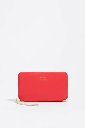 Bimba & Lola Medium Leather Horizontal Wallet in Bright Red at Nordstrom