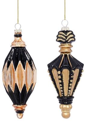 Mark Roberts Baroque Finial Ornament, Set of 6 in Black at Nordstrom