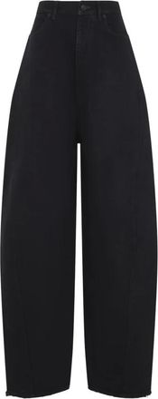 Balenciaga High Waist Barrel Twisted Jeans - Dames - Jeans - Zwart - Maat: W25 Katoen