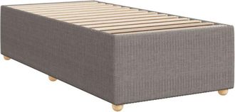 vidaXL Estructura De Cama Sin Colch&oacute;n Tela Taupe 90x200 Cm Vidaxl