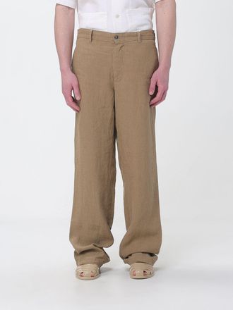 Barena Linen Blend Wide Leg Trousers
