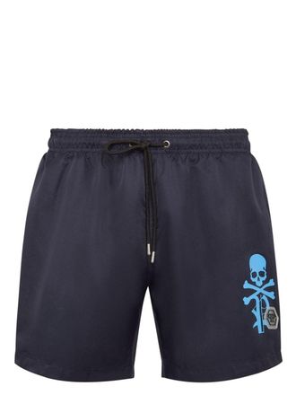 Philipp Plein Costume da bagno con stampa - Blu