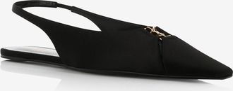 Saint Laurent Slingback-Ballerinas aus Satin Babylone