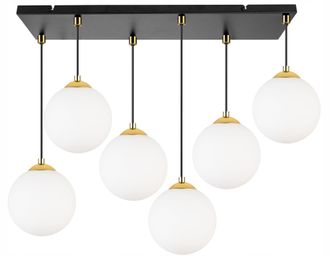 OEM L&aacute;mpara De Techo Colgante, Plaf&oacute;n, Bola, Cromo Dorado, Led