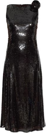 Rotate Sequin Jurk - Dames - Feestkleedjes - Bruin - M - Polyester - Kleedjes