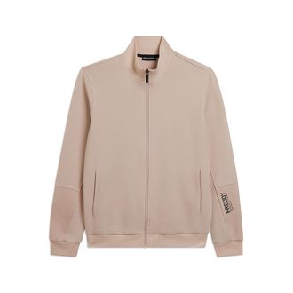 Freddy Felpa full zip rigata con grafica sulla manica