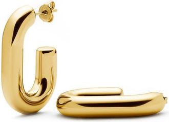 Missoma Chubby Oval Medium Hoop Earrings in Gold at Nordstrom