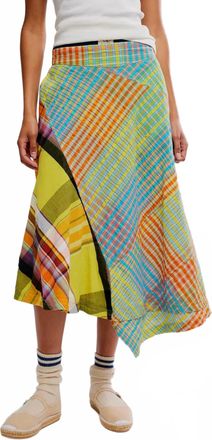 Free People Rivoli Midi Skirt In Pop Combo