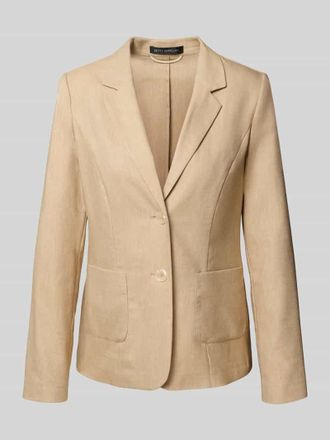 Betty Barclay Blazer mit Leinen-Anteil in Sand, Gr&ouml;&szlig;e 46