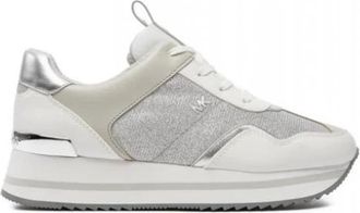 Michael Kors Raina Trainer - Dames - Sneakers - Grijs - 37 EU - Denim - Schoenen