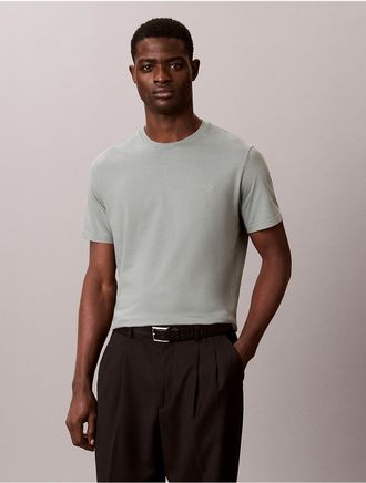 Calvin Klein Mens Liquid Touch Crewneck T-Shirt - Green - 2XL
