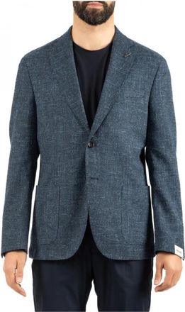 Paoloni Stijlvolle Jas - Heren - Blazers - Blauw - S - Jassen