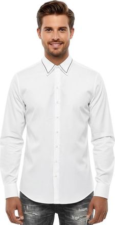 Dsquared2 White Slim Solid Shirt