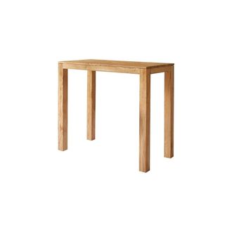 Tikamoon Mesa de bar de roble macizo para 2-4 personas