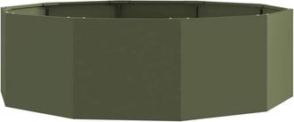 vidaXL Jardinera Verde Oliva 120 X 120 X 35 Cm Acero Vidaxl