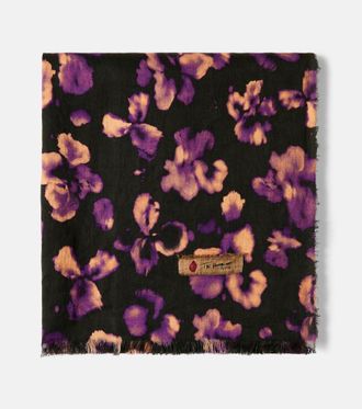 Lyria Firmamento floral linen throw