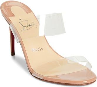 Christian Louboutin Just Nothing Slide Sandal in Blush at Nordstrom, Size 10.5Us