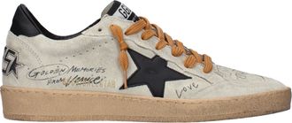 Golden Goose Ball Star Herrens Sneakers Wildleder Grau/Schwarz
