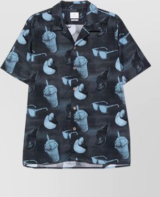 Paul Smith casual short sleeves shirt lightweight graphic print