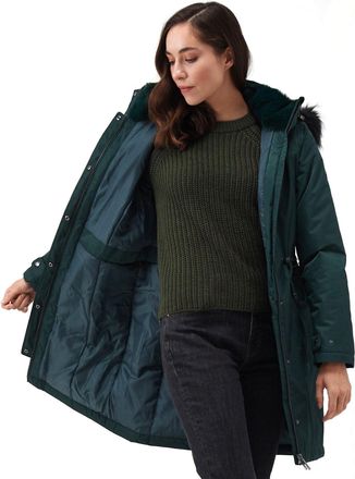 Regatta Womens Lellani Waterproof Hooded Jacket - Darkest Spruce - 8