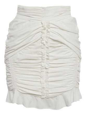 Isabel Marant Mini-rok met ruches - Wit