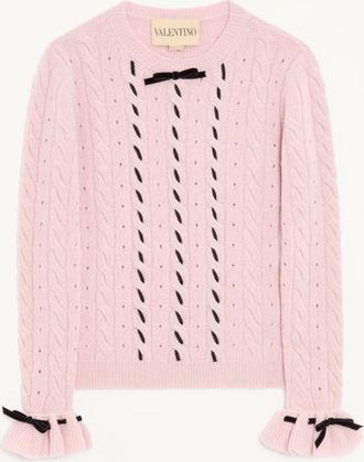 Valentino Maglia In Lana Donna GREY ROSE XL