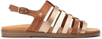 Pikolinos Formentera Sandaal - Dames - Sandalen - Bruin - 36 EU - Leer - Schoenen
